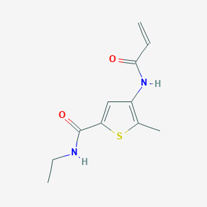 molecular formula C11H14N2O2S B2954980 N-Ethyl-5-methyl-4-(prop-2-enoylamino)thiophene-2-carboxamide CAS No. 2361646-18-4