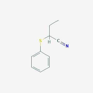 molecular formula C10H11NS B2955031 2-(phenylsulfanyl)butanenitrile CAS No. 36638-49-0