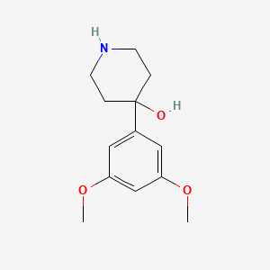 molecular formula C13H19NO3 B2955051 4-(3,5-Dimethoxyphenyl)piperidin-4-ol CAS No. 108447-66-1