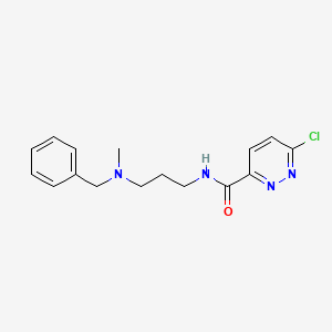 molecular formula C16H19ClN4O B2955052 N-{3-[benzyl(methyl)amino]propyl}-6-chloropyridazine-3-carboxamide CAS No. 1241217-42-4