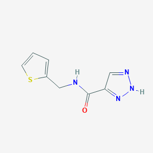 molecular formula C8H8N4OS B2955065 N-[(thiophen-2-yl)methyl]-1H-1,2,3-triazole-5-carboxamide CAS No. 1487005-49-1