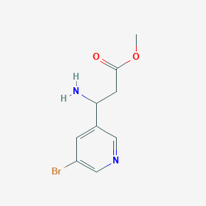 molecular formula C9H11BrN2O2 B2955070 Methyl 3-amino-3-(5-bromopyridin-3-yl)propanoate CAS No. 757174-43-9