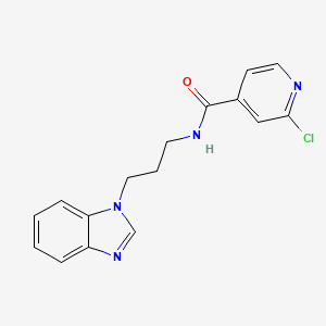 molecular formula C16H15ClN4O B2955149 N-[3-(1H-1,3-benzodiazol-1-yl)propyl]-2-chloropyridine-4-carboxamide CAS No. 1211755-73-5