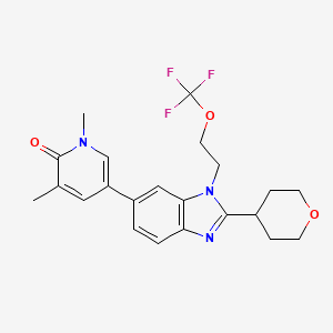 molecular formula C22H24F3N3O3 B2955155 NEO2734 CAS No. 2081072-29-7