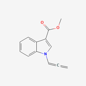 molecular formula C13H11NO2 B2955195 methyl 1-(propa-1,2-dien-1-yl)-1H-indole-3-carboxylate CAS No. 2416243-08-6