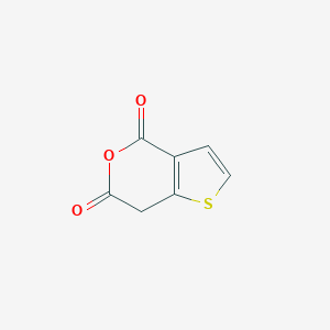 molecular formula C7H4O3S B2955222 4H,6H,7H-thieno[3,2-c]pyran-4,6-dione CAS No. 1233478-91-5