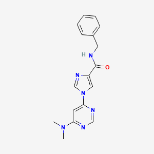 N~4~-benzyl-1-[6-(dimethylamino)-4-pyrimidinyl]-1H-imidazole-4-carboxamide