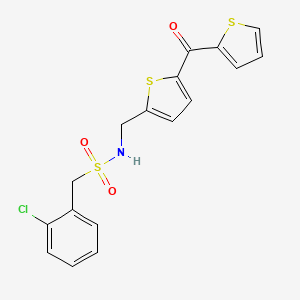 1-(2-Chlorophenyl)-N-{[5-(thiophene-2-carbonyl)thiophen-2-YL]methyl}methanesulfonamide