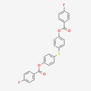 molecular formula C26H16F2O4S B2955273 [4-[4-(4-Fluorobenzoyl)oxyphenyl]sulfanylphenyl] 4-fluorobenzoate CAS No. 331460-31-2