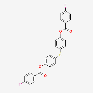 [4-[4-(4-Fluorobenzoyl)oxyphenyl]sulfanylphenyl] 4-fluorobenzoate