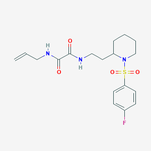 N1-allyl-N2-(2-(1-((4-fluorophenyl)sulfonyl)piperidin-2-yl)ethyl)oxalamide