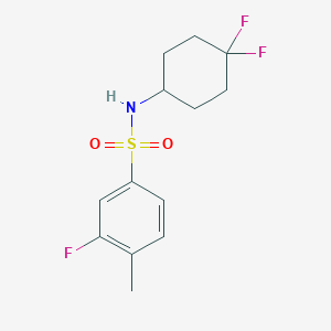 N-(4,4-difluorocyclohexyl)-3-fluoro-4-methylbenzenesulfonamide