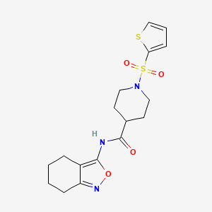 N-(4,5,6,7-tetrahydrobenzo[c]isoxazol-3-yl)-1-(thiophen-2-ylsulfonyl)piperidine-4-carboxamide