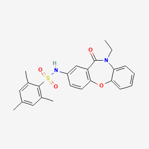 N-(10-ethyl-11-oxo-10,11-dihydrodibenzo[b,f][1,4]oxazepin-2-yl)-2,4,6-trimethylbenzenesulfonamide