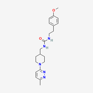 1-(4-Methoxyphenethyl)-3-((1-(6-methylpyridazin-3-yl)piperidin-4-yl)methyl)urea