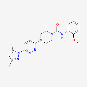 B2955350 4-(6-(3,5-dimethyl-1H-pyrazol-1-yl)pyridazin-3-yl)-N-(2-methoxyphenyl)piperazine-1-carboxamide CAS No. 1014090-04-0
