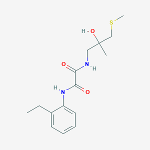 molecular formula C15H22N2O3S B2955394 N1-(2-ethylphenyl)-N2-(2-hydroxy-2-methyl-3-(methylthio)propyl)oxalamide CAS No. 1396750-95-0