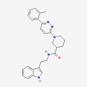 molecular formula C27H29N5O B2955433 N-[2-(1H-indol-3-yl)ethyl]-1-[6-(2-methylphenyl)pyridazin-3-yl]piperidine-3-carboxamide CAS No. 1203060-94-9