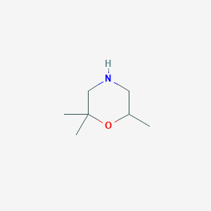 molecular formula C7H15NO B2955532 2,2,6-Trimethylmorpholine CAS No. 113889-14-8