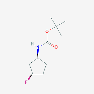 molecular formula C10H18FNO2 B2955550 tert-Butyl N-[(1S,3R)-rel-3-fluorocyclopentyl]carbamate CAS No. 1154870-60-6