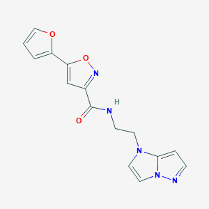 N-(2-(1H-imidazo[1,2-b]pyrazol-1-yl)ethyl)-5-(furan-2-yl)isoxazole-3-carboxamide