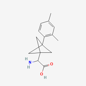 2-Amino-2-[3-(2,4-dimethylphenyl)-1-bicyclo[1.1.1]pentanyl]acetic acid