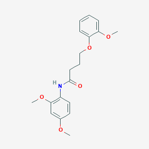 molecular formula C19H23NO5 B2955619 N-(2,4-dimethoxyphenyl)-4-(2-methoxyphenoxy)butanamide CAS No. 773150-87-1