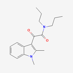 molecular formula C18H24N2O2 B2955622 2-(1,2-dimethyl-1H-indol-3-yl)-2-oxo-N,N-dipropylacetamide CAS No. 862813-79-4