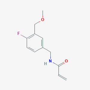 N-[[4-Fluoro-3-(methoxymethyl)phenyl]methyl]prop-2-enamide