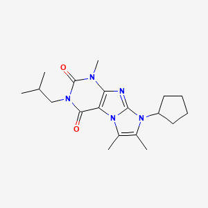 6-Cyclopentyl-4,7,8-trimethyl-2-(2-methylpropyl)purino[7,8-a]imidazole-1,3-dione