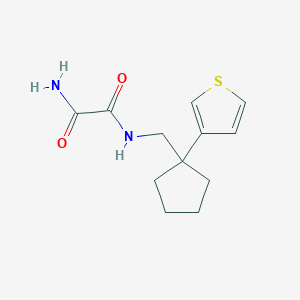 N1-((1-(thiophen-3-yl)cyclopentyl)methyl)oxalamide