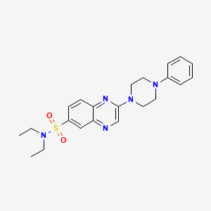 N,N-diethyl-2-(4-phenylpiperazin-1-yl)quinoxaline-6-sulfonamide