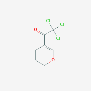 molecular formula C7H7Cl3O2 B2955648 2,2,2-trichloro-1-(3,4-dihydro-2H-pyran-5-yl)ethanone CAS No. 83124-87-2