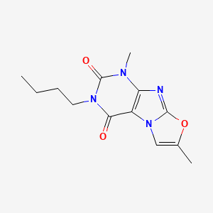 2-Butyl-4,7-dimethylpurino[8,7-b][1,3]oxazole-1,3-dione