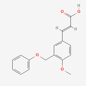 (2E)-3-[4-methoxy-3-(phenoxymethyl)phenyl]prop-2-enoic acid
