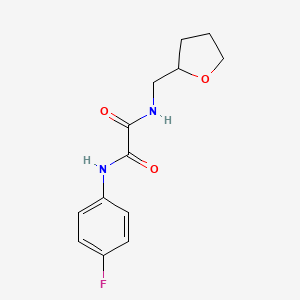 N-(4-fluorophenyl)-N'-(tetrahydrofuran-2-ylmethyl)ethanediamide