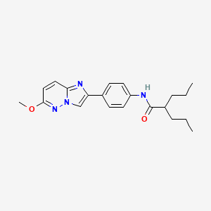 molecular formula C21H26N4O2 B2955665 N-(4-(6-methoxyimidazo[1,2-b]pyridazin-2-yl)phenyl)-2-propylpentanamide CAS No. 953243-22-6