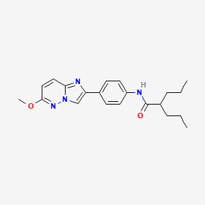 N-(4-(6-methoxyimidazo[1,2-b]pyridazin-2-yl)phenyl)-2-propylpentanamide