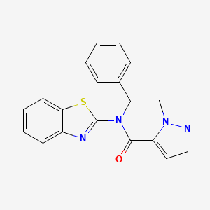 N-benzyl-N-(4,7-dimethylbenzo[d]thiazol-2-yl)-1-methyl-1H-pyrazole-5-carboxamide