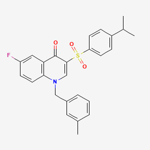 6-fluoro-3-((4-isopropylphenyl)sulfonyl)-1-(3-methylbenzyl)quinolin-4(1H)-one