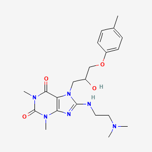 8-((2-(dimethylamino)ethyl)amino)-7-(2-hydroxy-3-(p-tolyloxy)propyl)-1,3-dimethyl-1H-purine-2,6(3H,7H)-dione