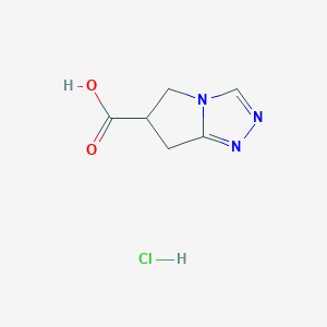 6,7-Dihydro-5H-pyrrolo[2,1-c][1,2,4]triazole-6-carboxylic acid;hydrochloride