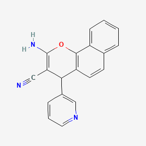 2-amino-4-(pyridin-3-yl)-4H-benzo[h]chromene-3-carbonitrile