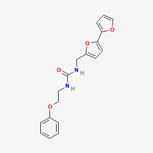 molecular formula C18H18N2O4 B2955729 1-([2,2'-Bifuran]-5-ylmethyl)-3-(2-phenoxyethyl)urea CAS No. 2034438-08-7