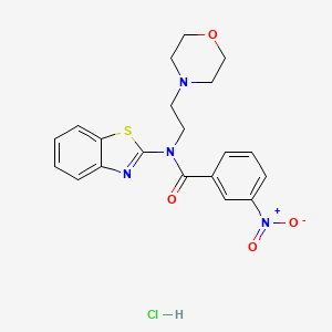 N-(benzo[d]thiazol-2-yl)-N-(2-morpholinoethyl)-3-nitrobenzamide hydrochloride