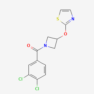 (3,4-Dichlorophenyl)(3-(thiazol-2-yloxy)azetidin-1-yl)methanone