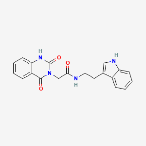 molecular formula C20H18N4O3 B2955745 2-(2,4-dioxo-1,2,3,4-tetrahydroquinazolin-3-yl)-N-[2-(1H-indol-3-yl)ethyl]acetamide CAS No. 919741-30-3