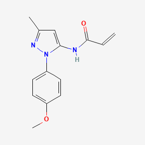 N-[1-(4-methoxyphenyl)-3-methyl-1H-pyrazol-5-yl]prop-2-enamide
