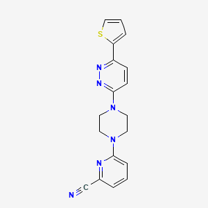 6-[4-(6-Thiophen-2-ylpyridazin-3-yl)piperazin-1-yl]pyridine-2-carbonitrile