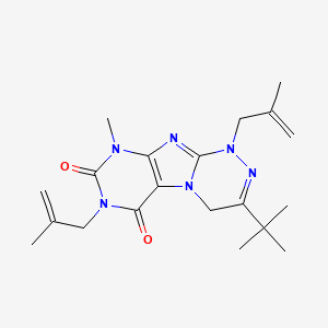 3-(tert-butyl)-9-methyl-1,7-bis(2-methylallyl)-7,9-dihydro-[1,2,4]triazino[3,4-f]purine-6,8(1H,4H)-dione
